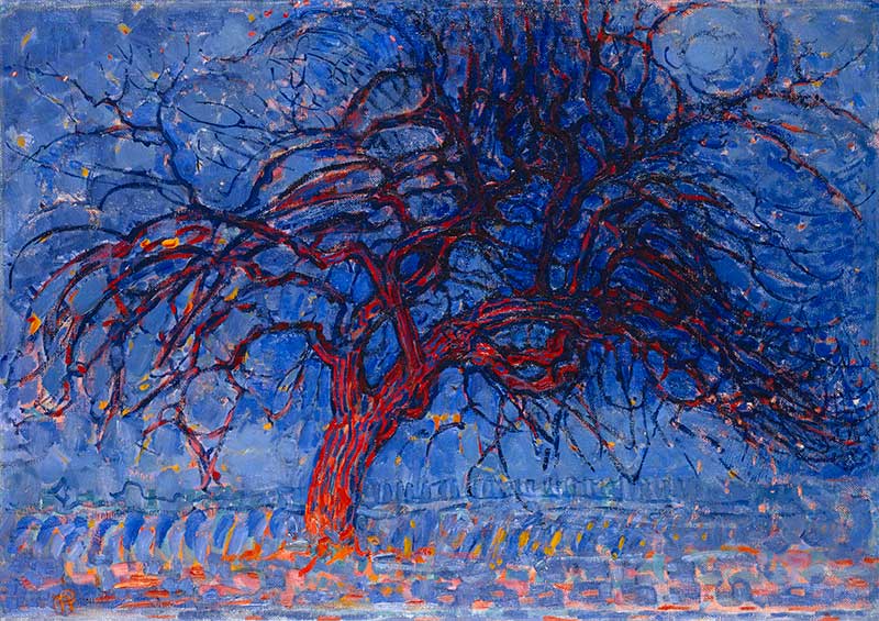 Mondrian — The Red Tree, 1908–10